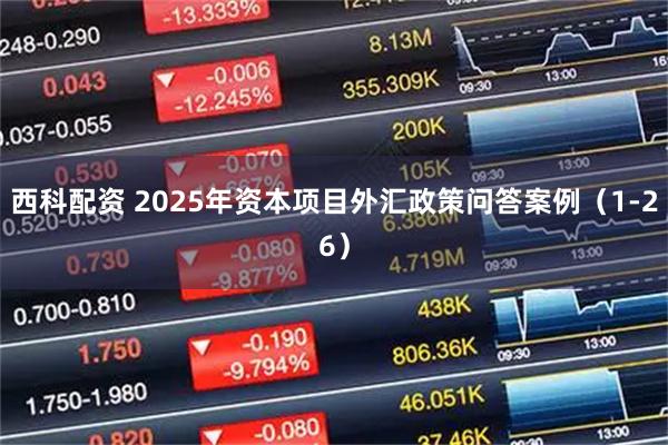 西科配资 2025年资本项目外汇政策问答案例（1-26）