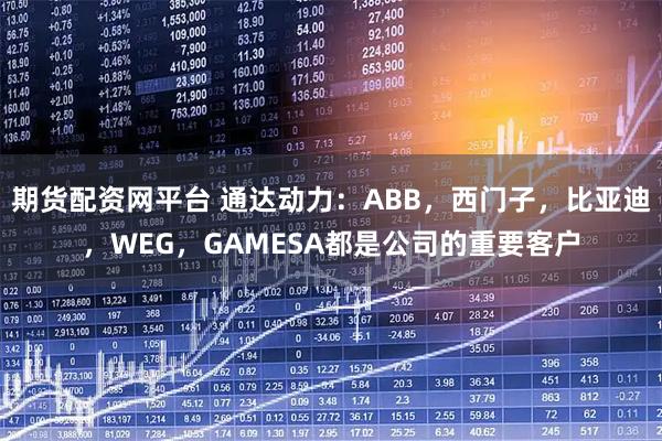 期货配资网平台 通达动力：ABB，西门子，比亚迪，WEG，GAMESA都是公司的重要客户